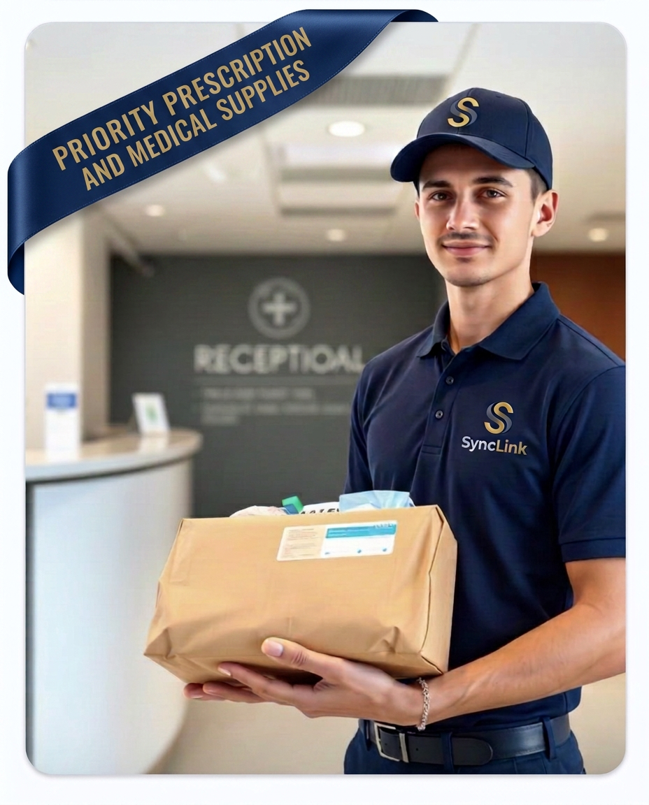 SyncLink courier delivering medical & legal